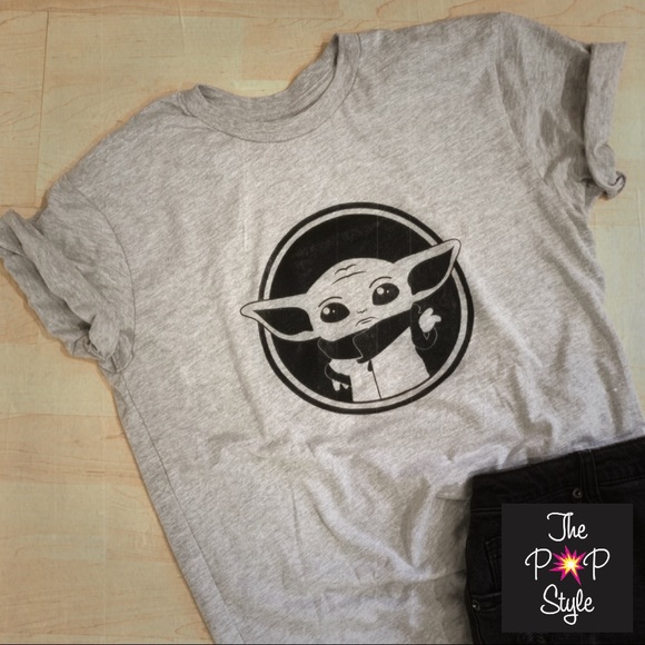 Tops Baby Yoda Grey T Shirt Mandalorian Poshmark